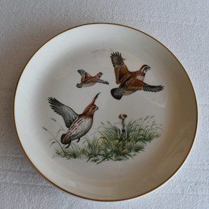 Salem Ovenproof 23K Gold Quail Plate